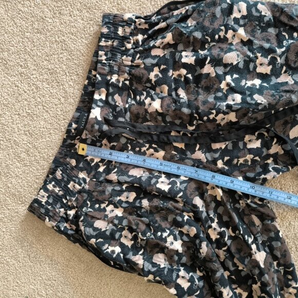 Aritzia Talula Beach Lounge Coastal Abstract Floral Stretch Pants S - Picture 6 of 8